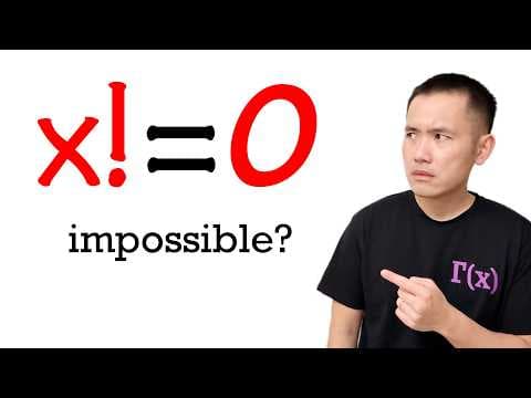 Is x! = 0 solvable?