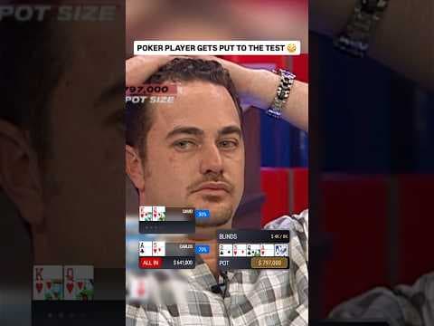 Poker Player Faces BRUTAL Decision 😓 #poker #casino #pokerhands