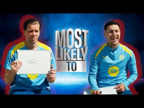 MOST LIKELY TO with TEK SZCZĘSNY & ROONY BARDGHJI | FC Barcelona 🔵🔴