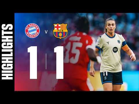 HIGHLIGHTS | FC BAYERN 1 vs 1 FC BARCELONA | UEFA WOMEN'S CHAMPIONS LEAGUE 🔵🔴