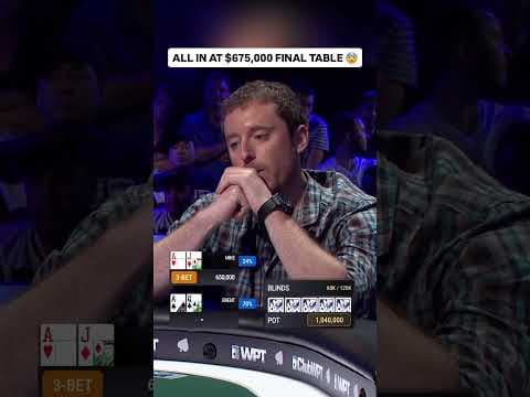 ALL IN with $675,000 for 1st at WPT Legends of Poker 😱 #poker #casino #pokerhands