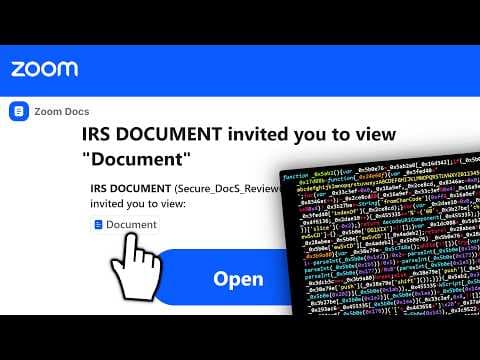 FAKE Zoom Taxes MALWARE