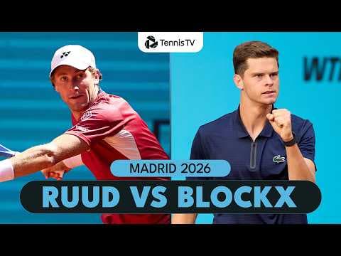 Defending Champion Casper Ruud vs Alexander Blockx! | Madrid 2026 Highlights