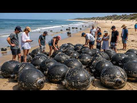 Mysterious Metal Spheres Washed Ashore on an Australian Beach