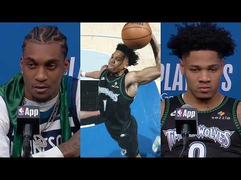 "It's just for Donte today" Jaden McDaniels Speaks On Why They Were Able To Advance vs Nuggets
