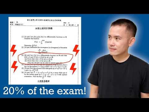 This calculus proof is only for math majors (National Taiwan University entrance exam)