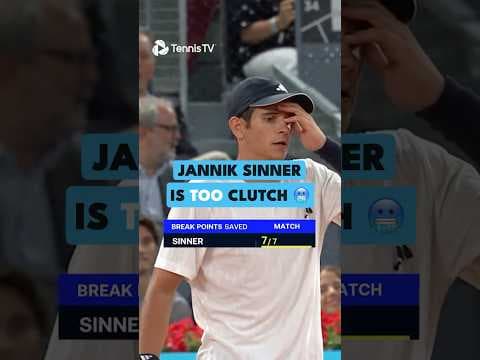 Jannik Sinner is *too* clutch ๐คฏ