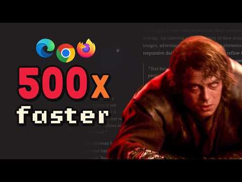 He just crawled through hell to fix the browser…