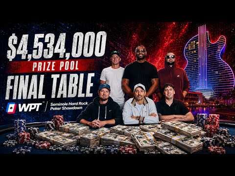 🔴 WPT Seminole Hard Rock Poker Showdown Championship Final Table - $645,800 for 1st