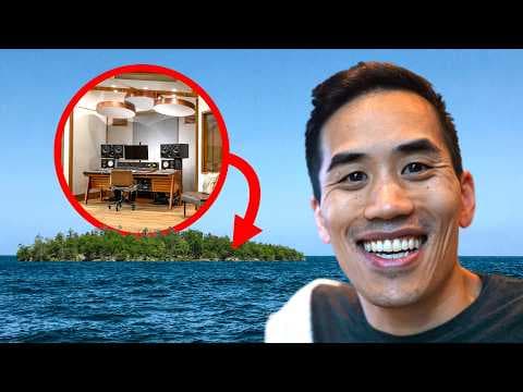 This isolated island has an amazing studio on it